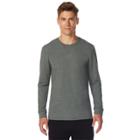 Men's Heat Keep Brushed Fleece Crewneck Tee, Size: Medium, Med Green