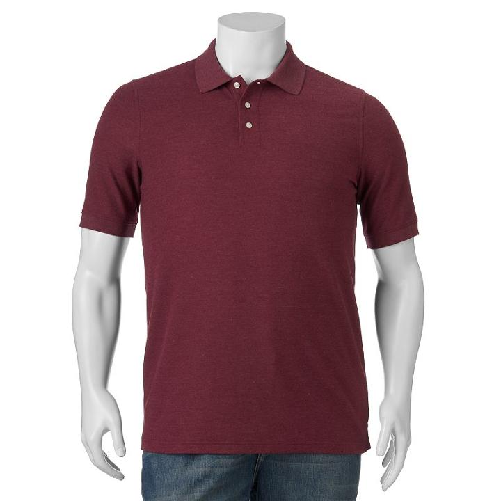 Big & Tall Croft & Barrow&reg; Classic-fit Pique Polo, Men's, Size: 2xb, Med Orange