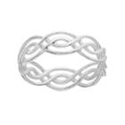 Primrose Sterling Silver Braided Wave Ring, Women's, Size: 8