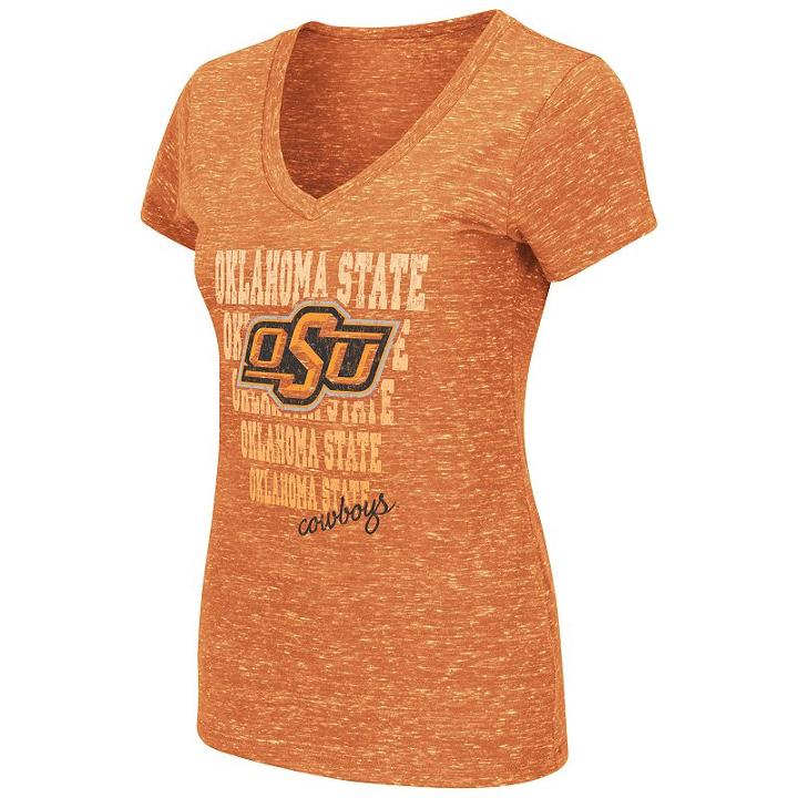 Women's Oklahoma State Cowboys Delorean Tee, Size: Large, Med Orange