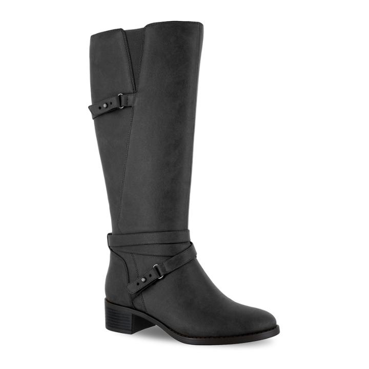 Easy Street Carlita Women's Knee High Boots, Size: 5 Wc, Black