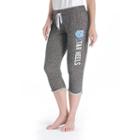 Women's College Concepts North Carolina Tar Heels Turf Knit Capris, Size: Medium, Grey Other