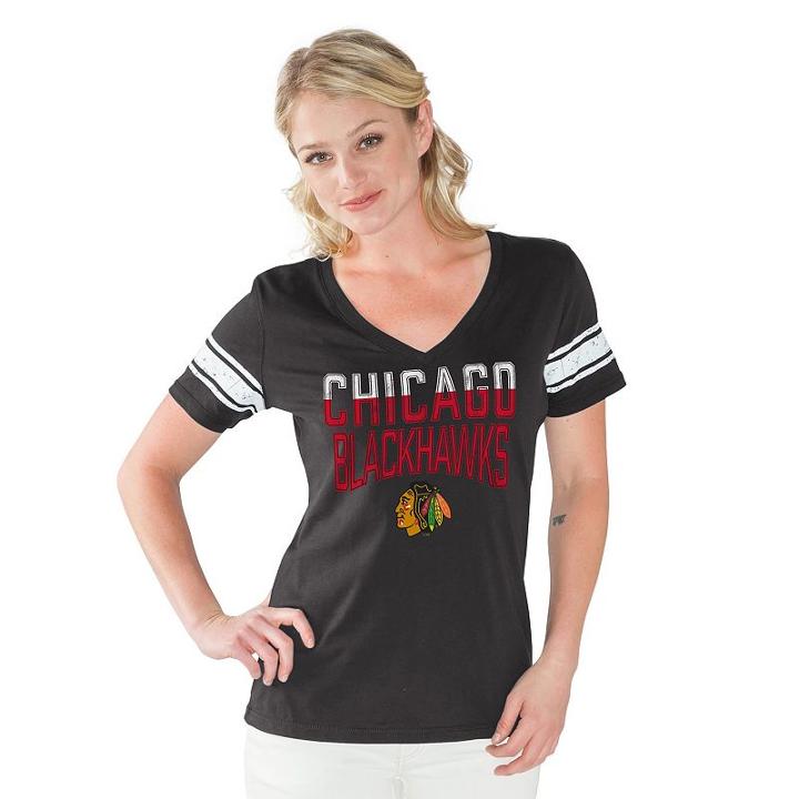 Women's Chicago Blackhawks First Pick Tee, Size: Xxl, Black