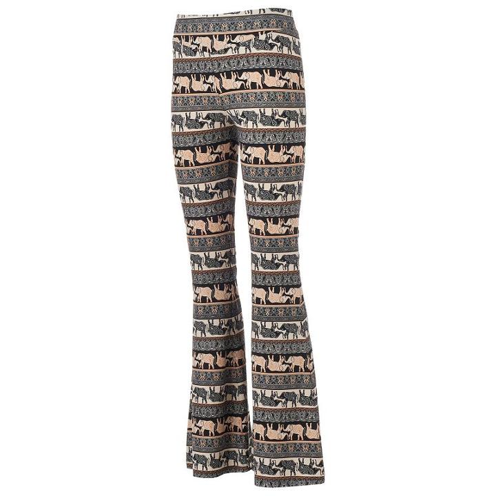Juniors' About A Girl V-yoke Flare Pants, Size: Xs, Brown Oth