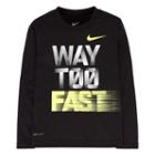 Boys 4-7 Nike Dri-fit Way Too Fast Graphic Tee, Boy's, Size: 4, Oxford