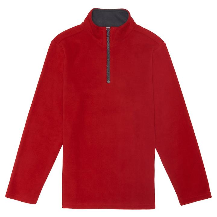 Boys 8-20 French Toast Quarter-zip Fleece Top, Size: Xl, Brt Red