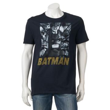 Men's The Lego Batman Movie Character Tee, Size: Large, Black