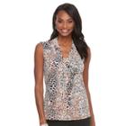 Women's Dana Buchman Knot-front Top, Size: Xs, Lt Orange