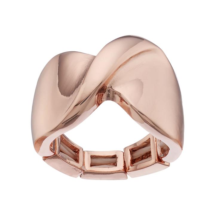 Jennifer Lopez Twisted Stretch Ring, Women's, Size: 7, Light Pink