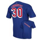 Reebok New York Rangers Henrik Lundqvist Player Tee - Men, Size: Xl, Blue