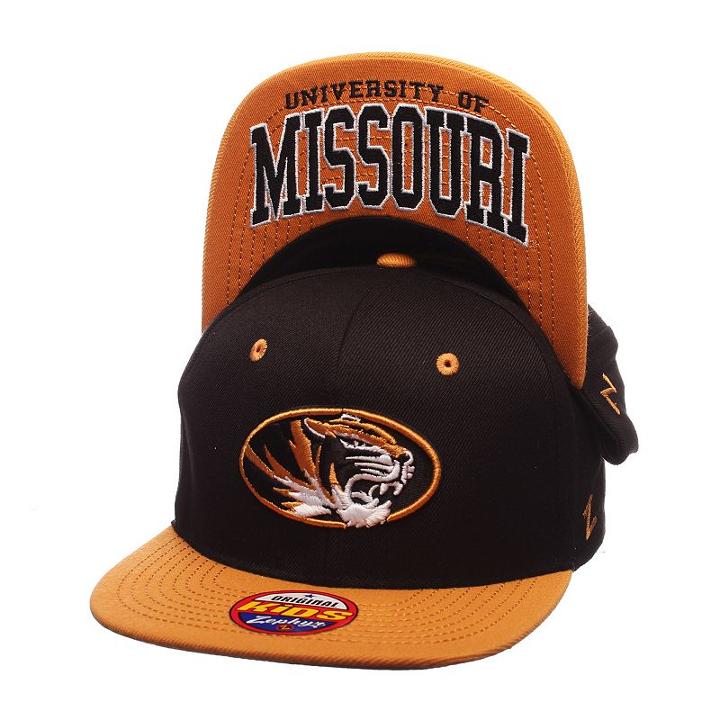 Youth Zephyr Missouri Tigers Undercard Snapback Cap, Boy's, Black