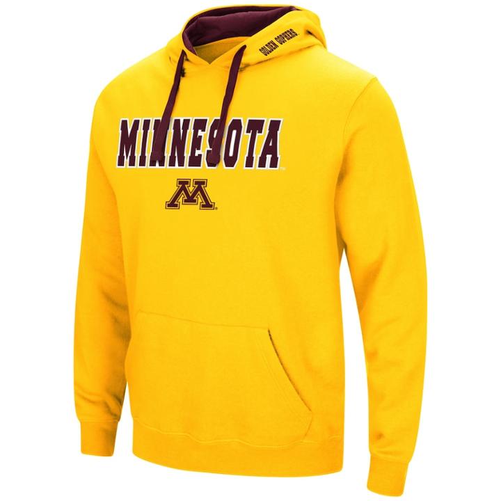 Men's Minnesota Golden Gophers Pullover Fleece Hoodie, Size: Medium, Dark Red