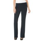 Women's Haggar&reg; High Twist Pull-on Bootcut Dress Pants, Size: 10, Blue (navy)