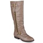 Journee Collection Stella Women's Tall Boots, Size: 6, Brown