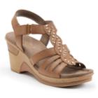 Naturalsoul By Naturalizer Riddick Women's Comfort Wedge Sandals, Size: Medium (10), Brown Over