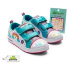 Bobbi-toads Cloud Nine Girls' Light-up Sneakers With Stickers, Girl's, Size: Medium (1), Blue