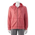 Men's Tek Gear Space-dye Hoodie, Size: Large, Med Red