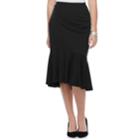 Women's Apt. 9&reg; Ponte Trumpet Skirt, Size: Large, Black