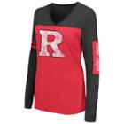 Women's Campus Heritage Rutgers Scarlet Knights Distressed Graphic Tee, Size: Medium, Dark Red