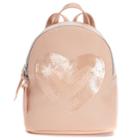 T-shirt & Jeans Sequin Heart Backpack, Women's, Light Pink
