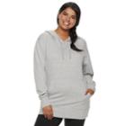Juniors' Plus Size So&reg; Oversized Sweatshirt, Teens, Size: 2xl, Med Grey