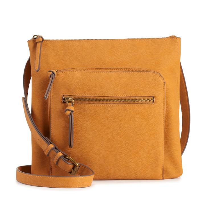 Sonoma Goods For Life&trade; Dina Triple Entry Crossbody Bag, Women's, Drk Yellow