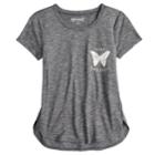 Girls 7-16 & Plus Size Mudd&reg; Graphic High-low Hem Tee, Size: 16, Grey (charcoal)