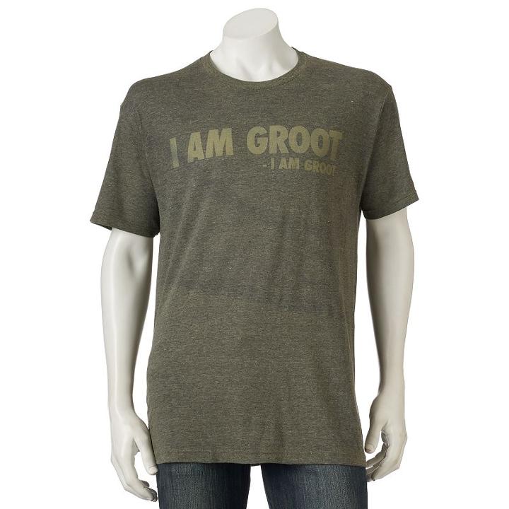 Men's Marvel I Am Groot Guardians Of The Galaxy Tee, Size: Small, Green Oth
