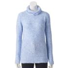 Women's Sonoma Goods For Life&trade; Boucle Turtleneck Sweater, Size: Small, Blue