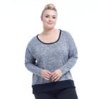 Plus Size Balance Collection Alexa Long Sleeve Top, Women's, Size: 3xl, Oxford