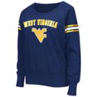 Women's Campus Heritage West Virginia Mountaineers Wiggin' Fleece Sweatshirt, Size: Large, Dark Blue