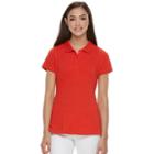 So&reg; Solid School Uniform Juniors' Polo, Teens, Size: Large, Brt Red