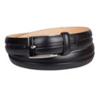 Men's Croft & Barrow&reg; Feather Edge Center Welt Belt, Size: 40, Black
