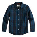 Boys 8-20 Urban Pipeline&reg; Plaid Button-down Shirt, Size: Medium, Dark Blue