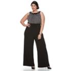 Plus Size Chaya Embellished Sleeveless Jumpsuit, Women's, Size: 24 W, Black