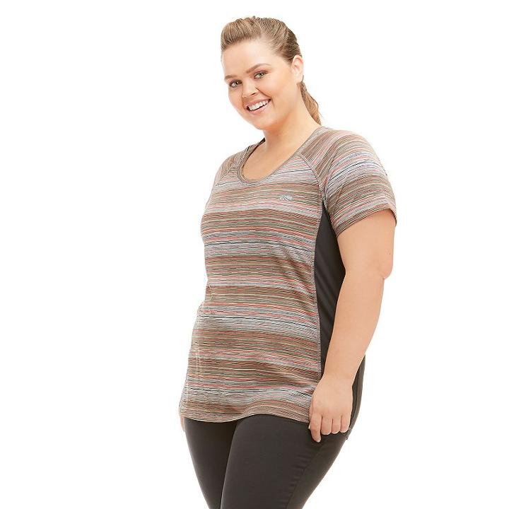 Plus Size Marika Curves Swift Tee, Women's, Size: 0x, Med Orange