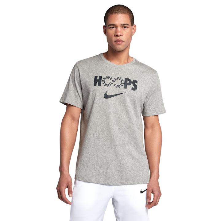 Big & Tall Nike Dry Hoops Basketball Tee, Men's, Size: 4xlt, Grey