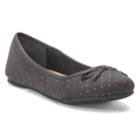So&reg; Candy Girls' Ballet Flats, Size: 1, Med Grey