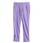 Girls 4-12 Jumping Beans&reg; Solid Jeggings, Size: 7, Med Purple