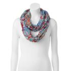 Chaps Artistic Paisley Infinity Scarf, Women's, Brt Red