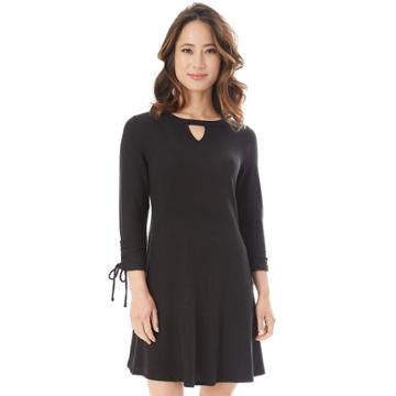Juniors' Iz Byer Ruched Cutout Sweaterdress, Teens, Size: Xs, Black