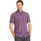 Men's Izod Advantage Cool Fx Regular-fit Plaid Button-down Shirt, Size: Medium, Red Other