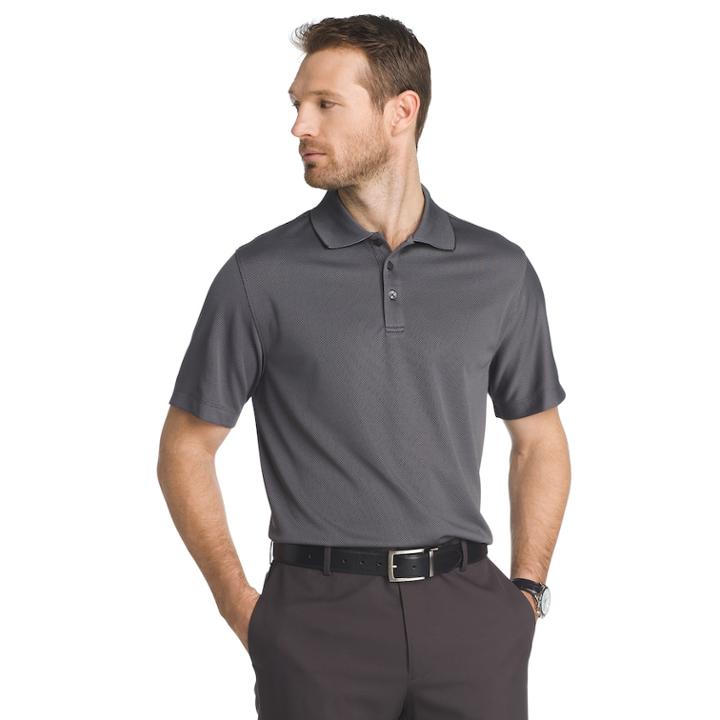 Big & Tall Van Heusen Air Classic-fit Performance Polo, Men's, Size: 3xl Tall, Black