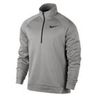 Men's Nike Therma Quarter-zip Top, Size: Medium, Grey (charcoal)