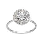 Lc Lauren Conrad Round Halo Ring, Women's, Size: 7.50, Silver