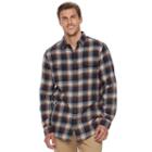 Big & Tall Sonoma Goods For Life&trade; Supersoft Stretch Flannel Shirt, Men's, Size: M Tall, Dark Brown