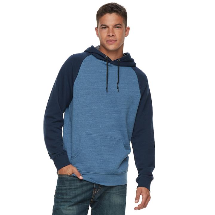 Men's Urban Pipeline&reg; Colorblock Pull-over Hoodie, Size: Large, Dark Blue