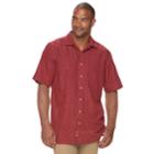 Big & Tall Batik Bay Classic-fit Woven Button-down Shirt, Men's, Size: L Tall, Med Red