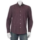 Men's Dockers&reg; No-wrinkle Patterned Button-down Shirt, Size: Medium, Purple Oth
