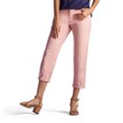 Women's Lee Essential Chino Capris, Size: 10 Avg/reg, Light Red